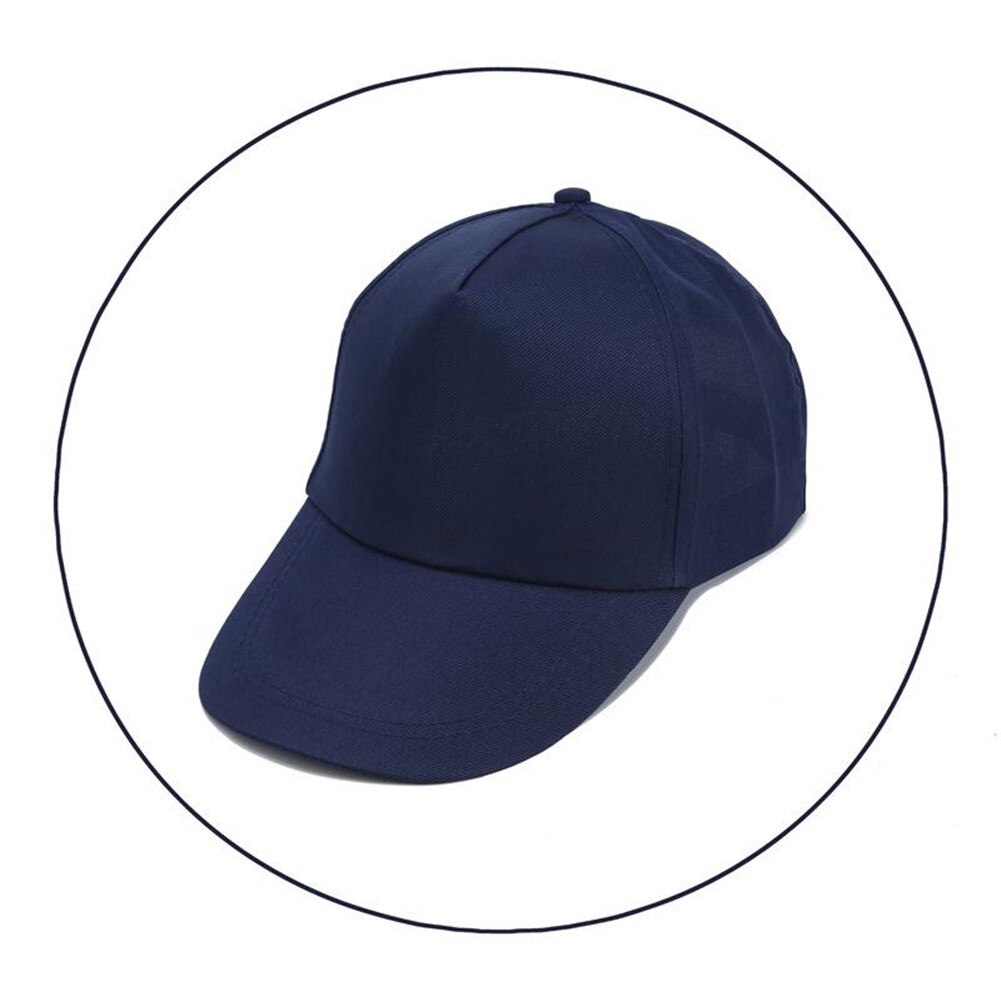 Einfarbig Neue Unisex Einstellbare Baseball Cap Solide Farbe Hip Hop Sport Lässig Hut Mehrfarbige Wilden Hut outdoor: dark blue