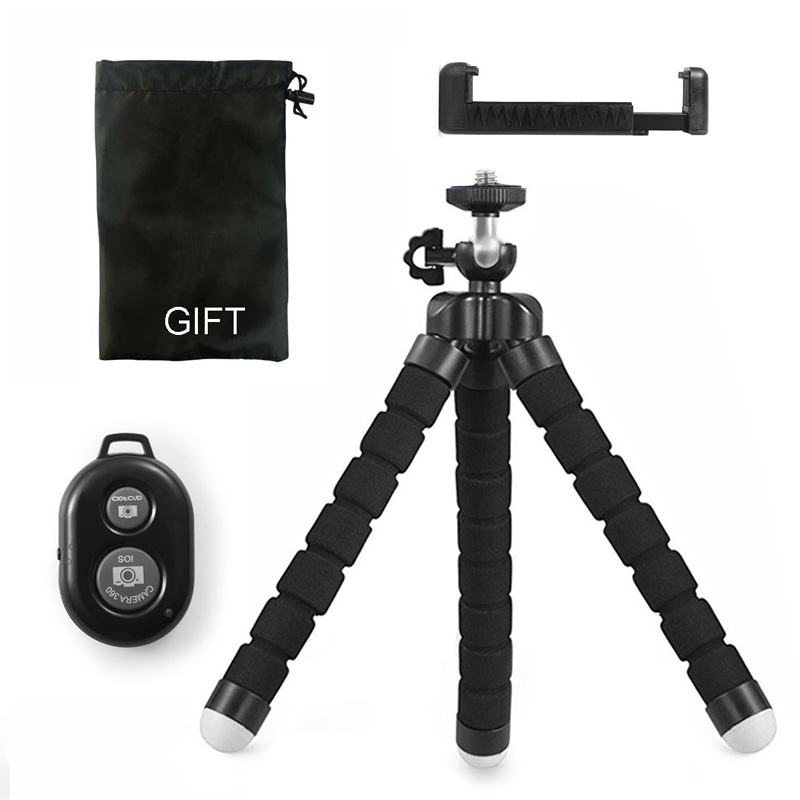 DUSZAKE – Mini trépied Gorillapod Flexible pour téléphone, pour appareil photo, poulpe, pour iPhone, Xiaomi, Samsung: Tripod Set