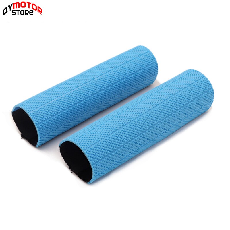 Rubber Schokdemper Voorvork Protector Guard Wrap Cover Voor Honda Suzuki Yamaha Exc Husqvarna Motocross Dirt Bike: blue