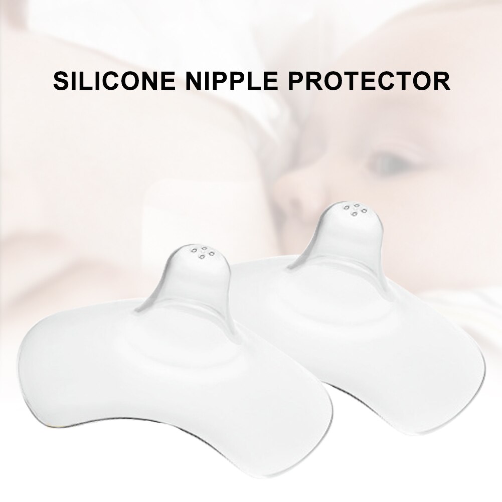 2pcs/set Pacifiers Nipple Shield Easy Clean Soft Silicone Protection Cover For Breastfeeding Milk Extractor Materinity Supply