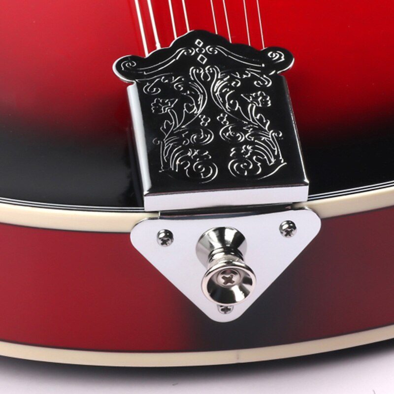 8-String Basswood Sunburst Mandolin Musical Instrument with Rosewood Steel String Mandolin Stringed Instrument Adjustable Bridge