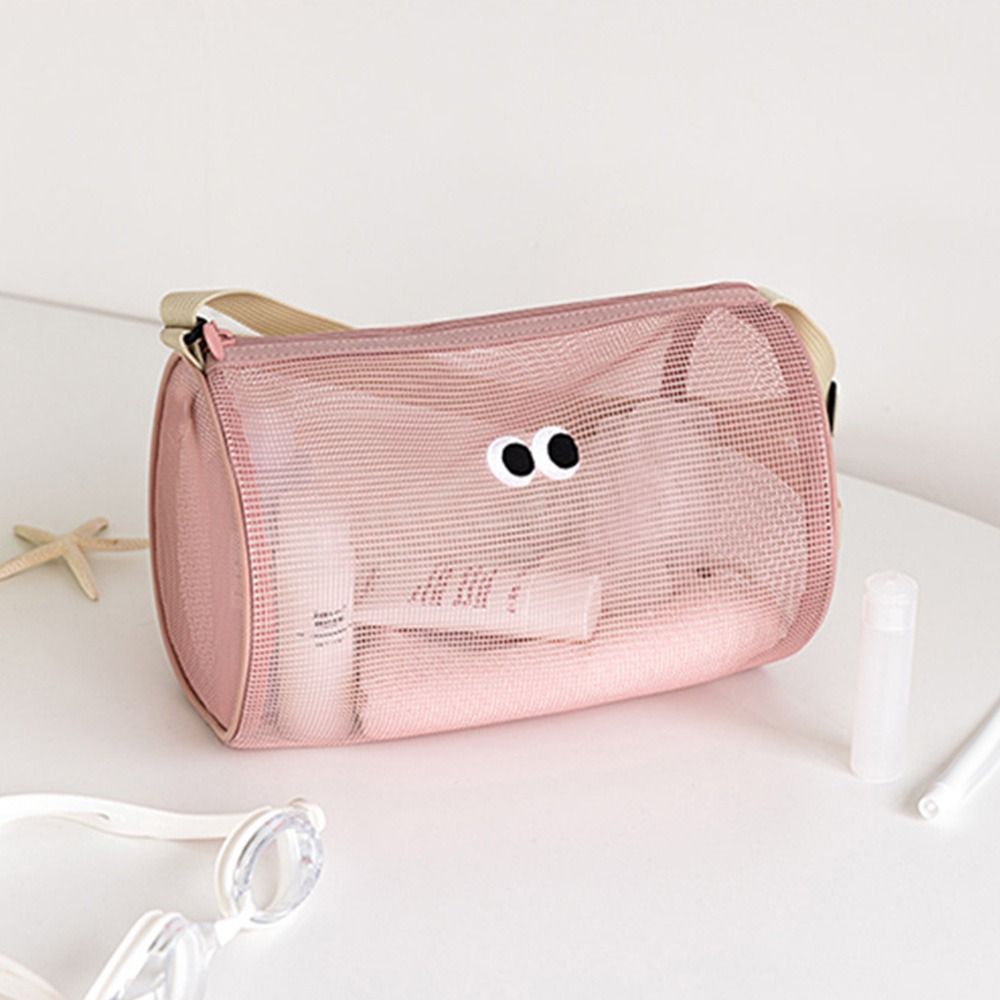 Portable Beach Tote Bag Breathable Foldable Toiletry Bag Durable Large Capacity Quick Dry Swimming Handbag: MULTI