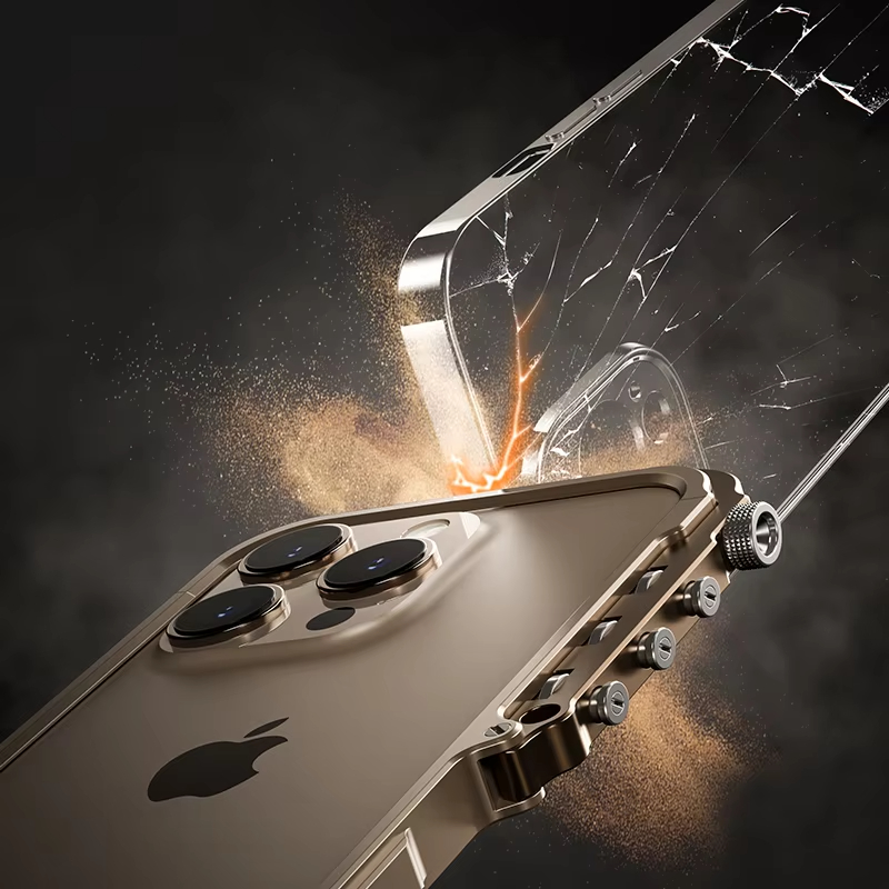 Armadura de aluminio marco de parachoques de Metal funda para IPhone 16 15 14 13 Pro Max Plus IPones 16Pro 15Pro I16 ProMax accesorios de cubierta dura