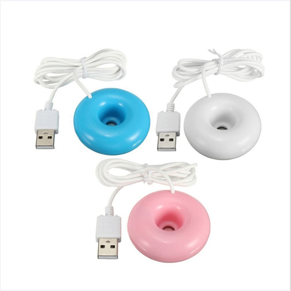 Donut Humidifier Aroma Essential Oil Diffuser Mini Moisture Fogger Humidifi USB Powered Mini Sprayer Home Atomizer Aromatherapy