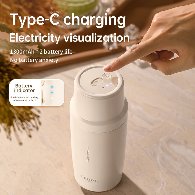 exprimidor portátil de 350ML, termo, botella, mezclador de hielo, carga USB, aislamiento 304, licuadora de 26 hojas, máquina exprimidora de frutas frescas