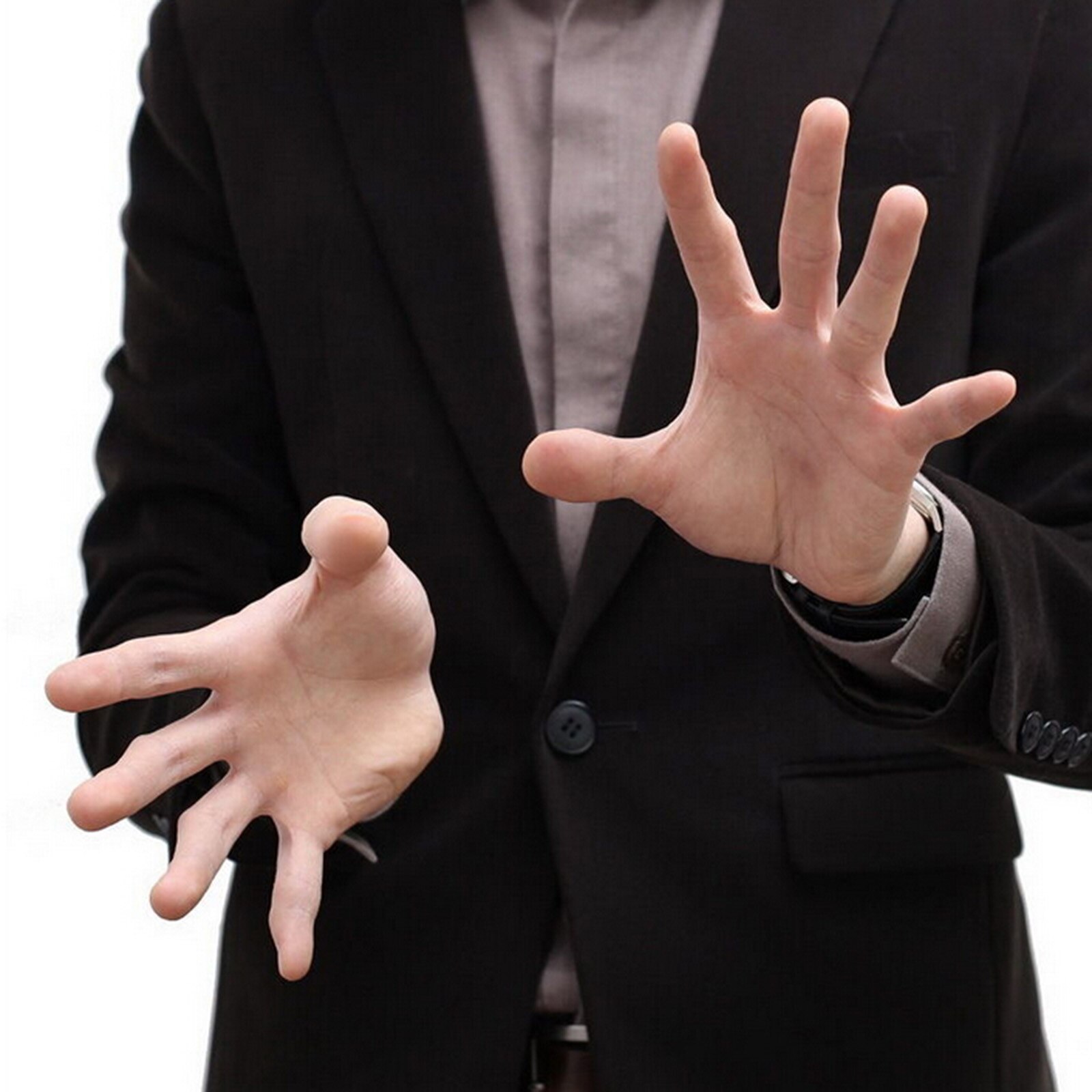 1 stk sceneshow -værktøj magiske rekvisitter trick luk tæt på gummi finger tommelfinger tip tørklæder forsvinder: Default Title