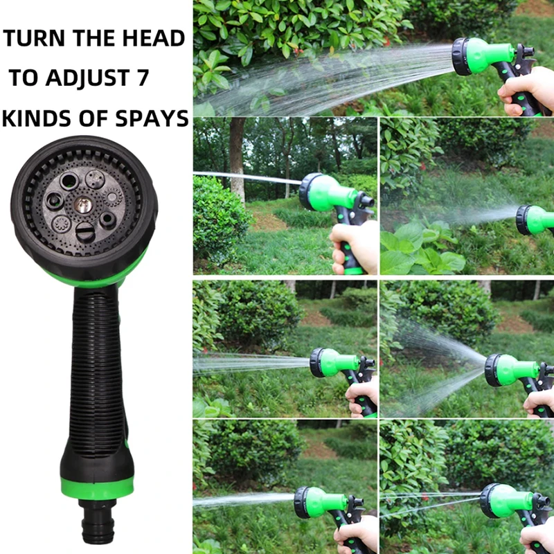 7.5/15/30m Tuinslang Telescopische Tuinirrigatie Wasslang Water Uitschuifbare Spray Auto Waterleiding slang Water Lente
