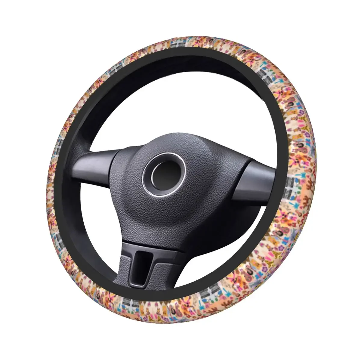 Karol G Manana Sera Bonito Car Steering Wheel Cover Anti-slip Steering Wheel Protective Cover Car-styling Car Accessories