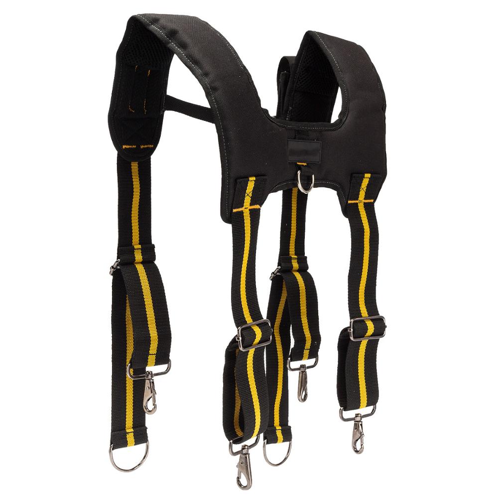 Arnés de herramientas multifuncional para hombre, cinturón de herramientas de trabajo tipo H, bolsa de cinturón de herramientas de ingeniería para aligerar la cintura, carga segura: Default Title
