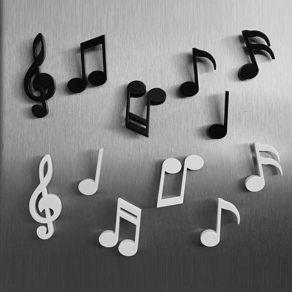 6PCS/Set Fridge Magnets Musical Notes Magnet Refrigerator Message Sticker Home Decor Kitchen Accessories