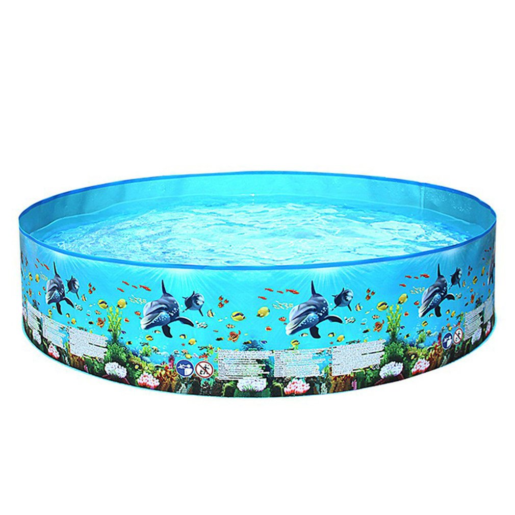 122/152/183/244CM Swimming Pools Above Ground Folding Round Bathing Summer Adults Kids Family Outdoor Inflatable Swimming Pools
