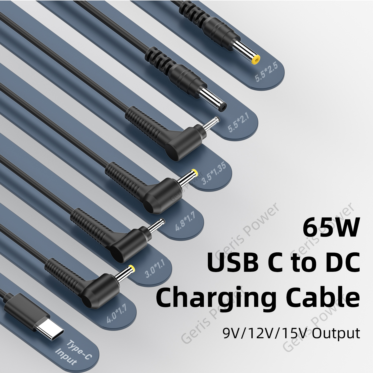 Universal- USB Typ C PD Adapter kabel 9V 12V 15V DC 5,5x2,1mm 4,0x1,7mm 3,0x1,1mm Netz kabel für Router Mini Fan Lautsprecher
