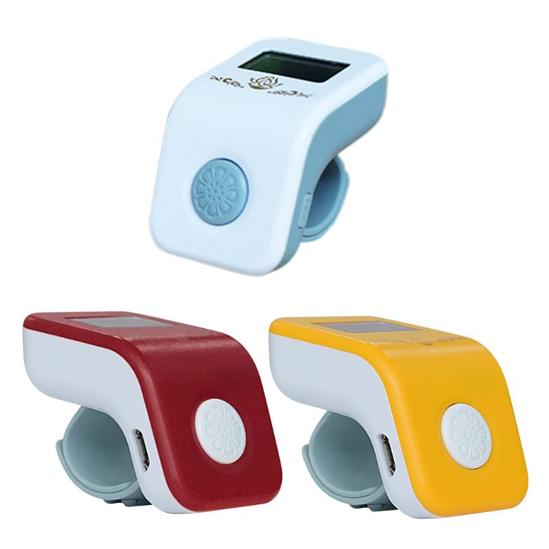 5 Digit Prayer Counter Clicker Toy Rechargeable Finger Ring Hand Tally Counter