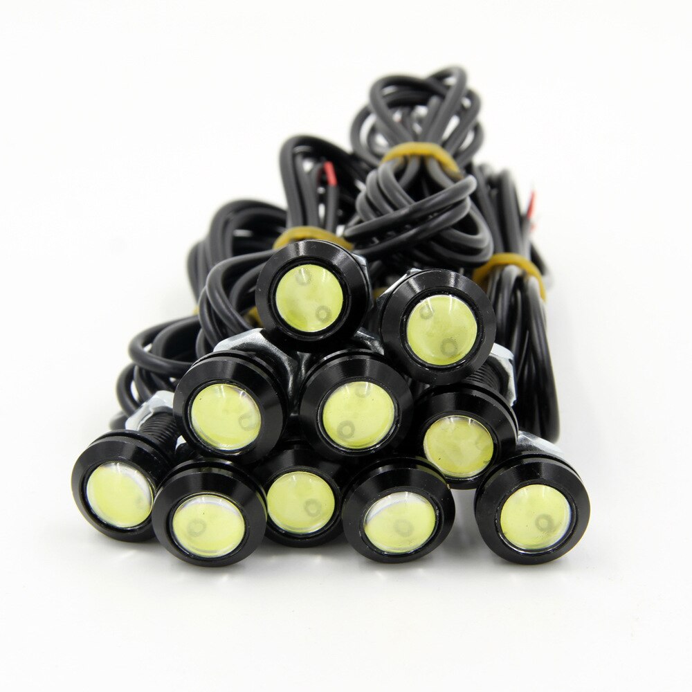 23/18 MM Car Eagle Eye DRL Led Daytime Running Light bulb Car Fog DRL LED 12V Backup Reversing Parking Signal Automobiles Lamps