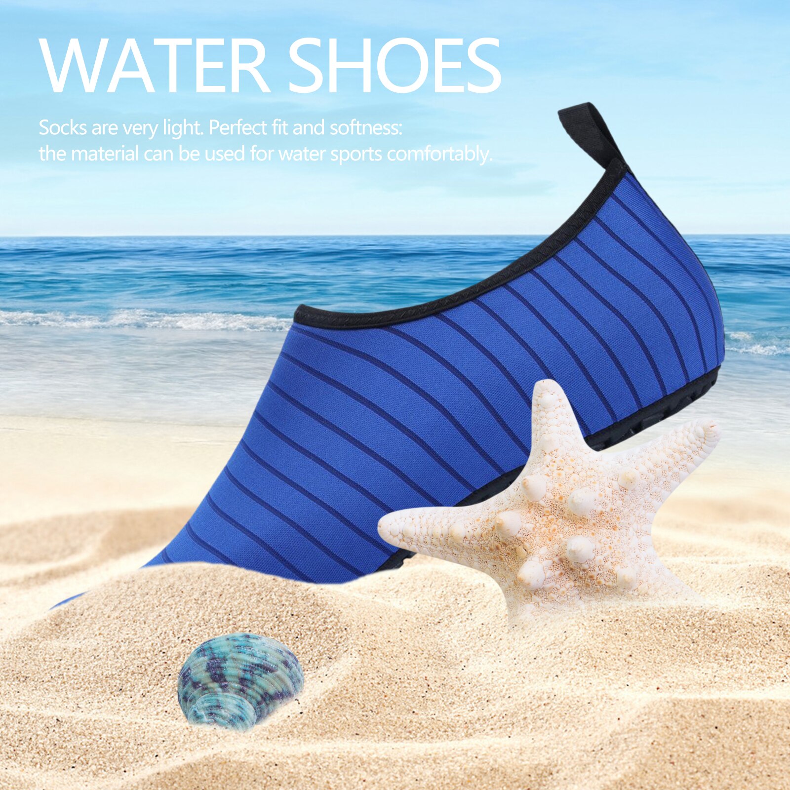 Womens and Mens Water Shoes Barefoot Quick-Dry Aqua Socks Slip-on for Outdoor Beach Swim Yoga Aqua Shoes