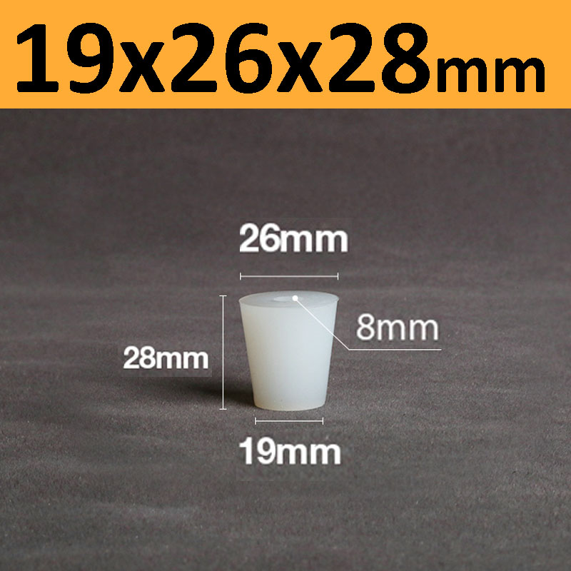 Tappi per tappo di copertura per fermentatore in silicone con foro per valvola camera d'equilibrio birra vino Coperchi per fermentazione in gomma Forniture per fermentazione Bianco