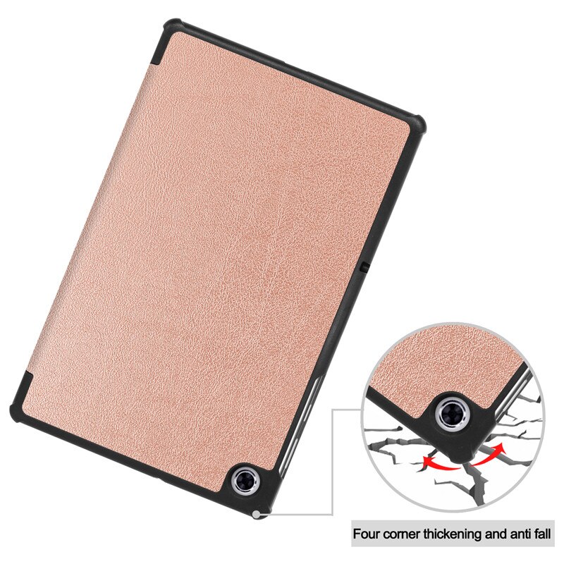 For lenovo tab  m10 fhd plus etui tb -x606f tb -x606x pu lær magnetisk nettbrett foliodeksel for lenovo tab  m10 plus 10.3 tommer