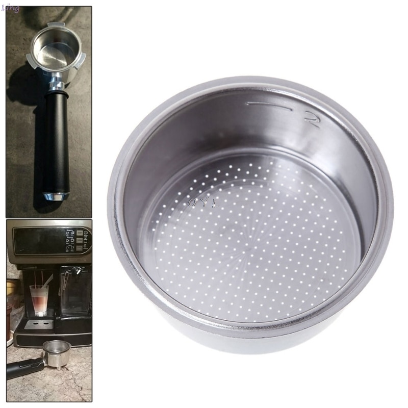 Rustfritt stål uten trykk kaffefilterkurv for breville delonghi krups kjøkken kaffetrakter tilbehør deler