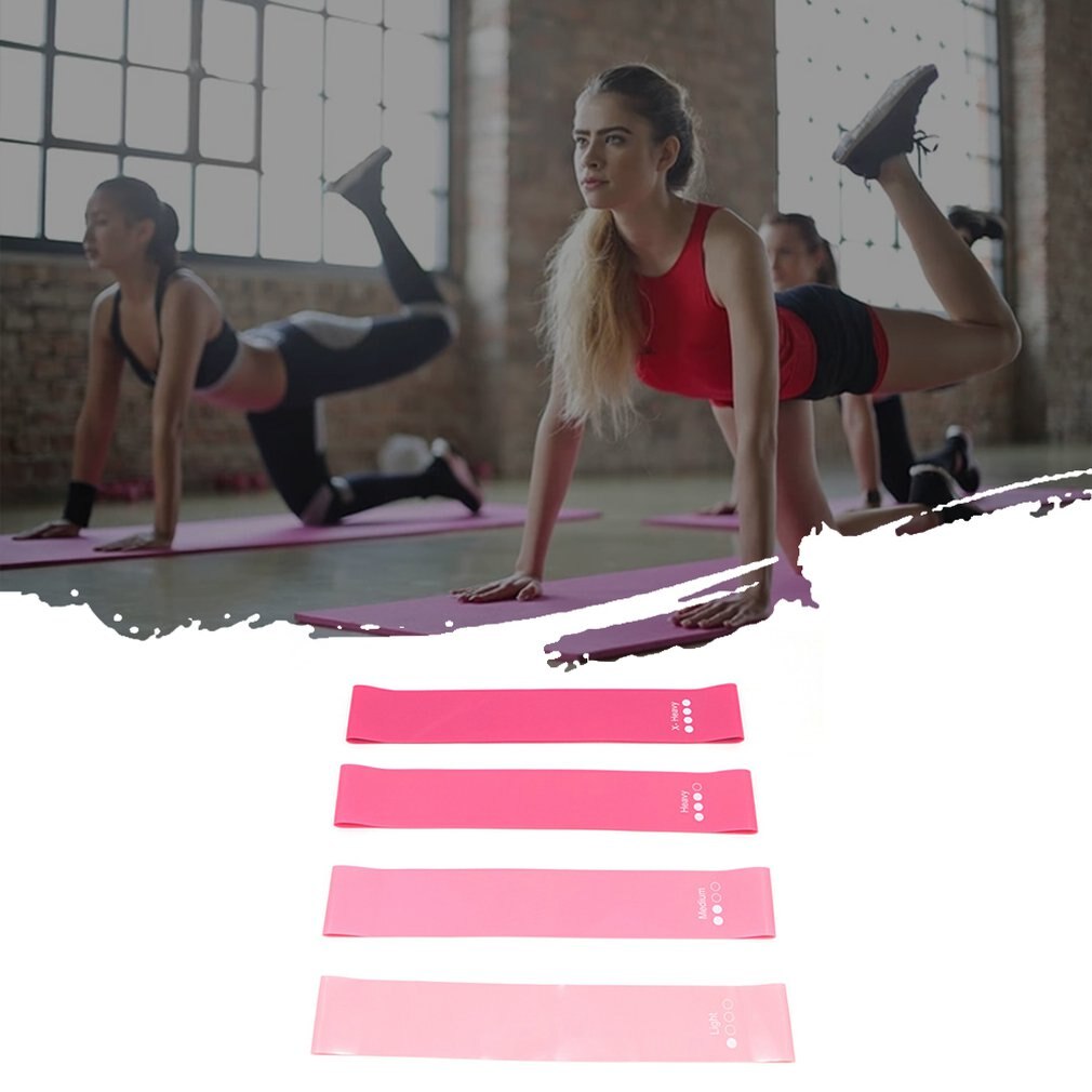 4Pcs Elastische Stretch Hip Riem Stretch Riem Duurzaam Sport Stretch Strap Riemen Gym Taille Been Fitness Yoga Riem Non-Slip