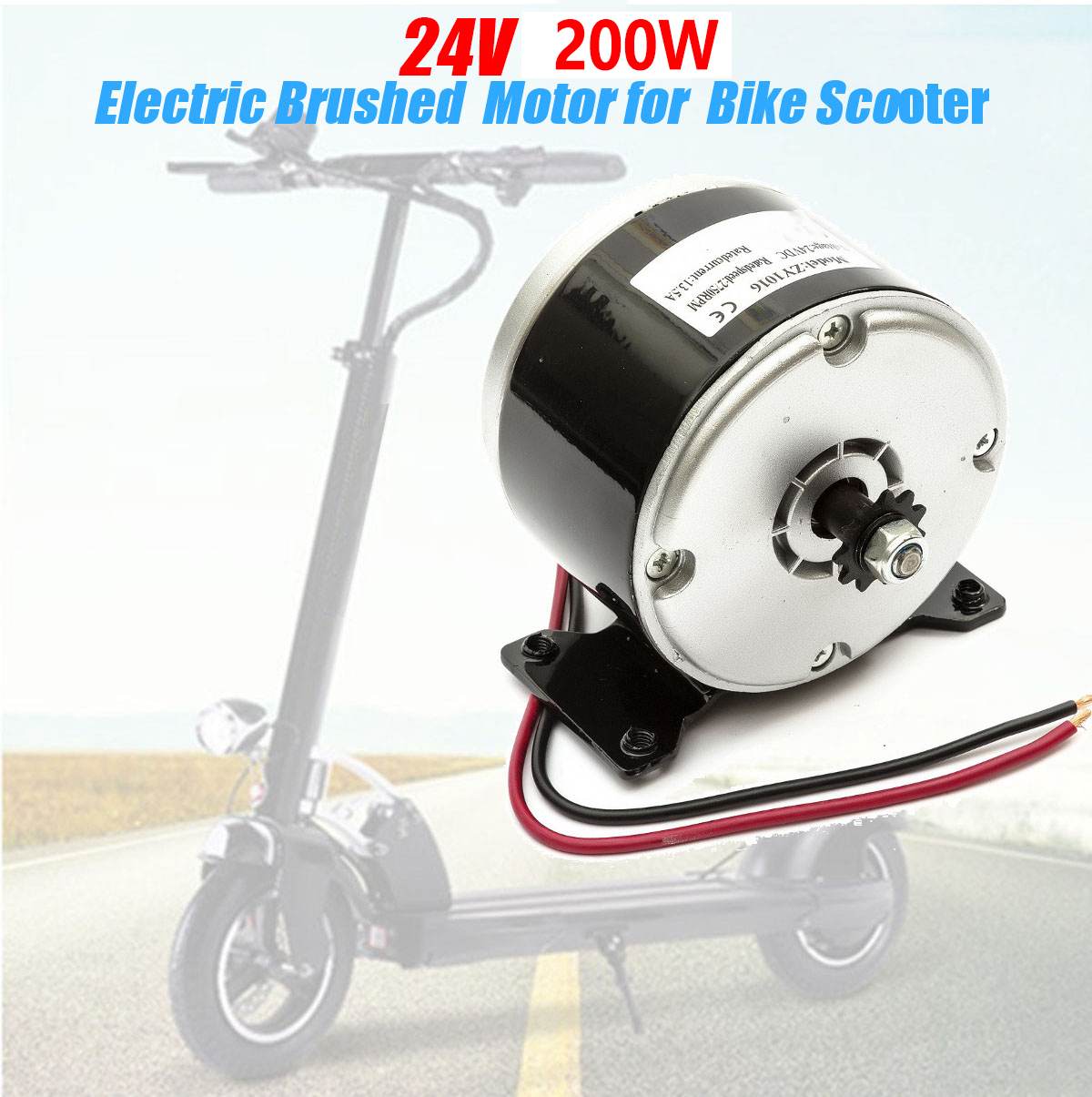 24V DC 250W Brushless Electric Scooter Motor Conversion Kit Brushed Motor Set For Electric Bike Emoto Skatebord Bicycle Kit