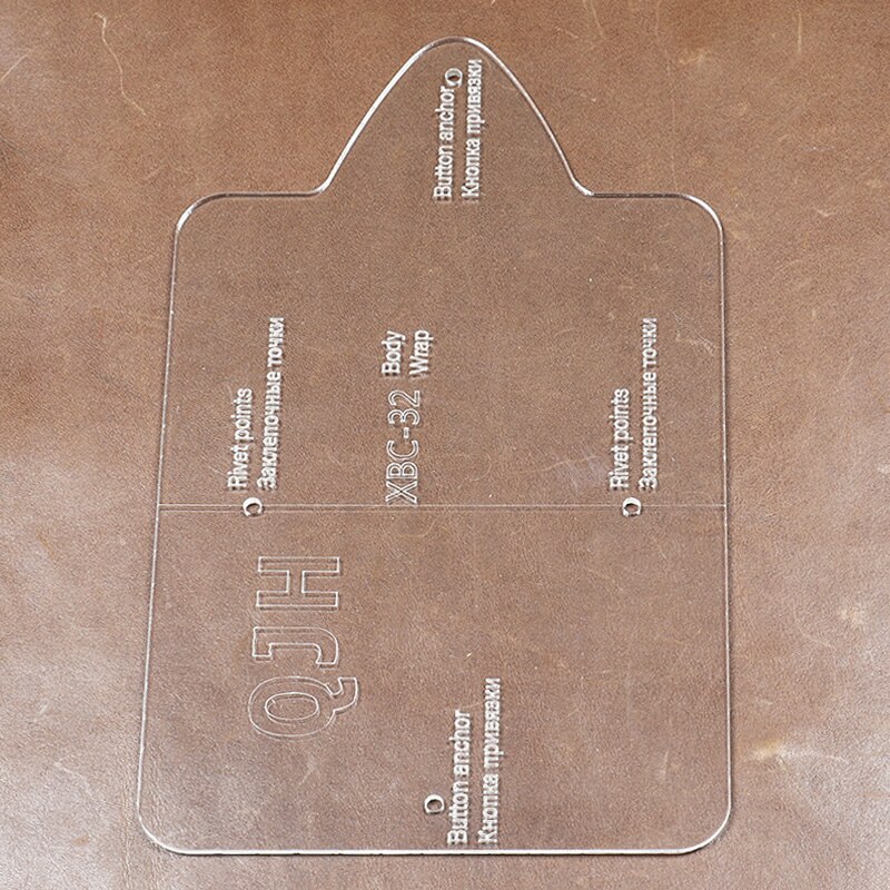 Personality Identification Card Bag Paper Pattern ID Card Cover Acrylic Template DIY Hand Sewing Craft Paper Pattern