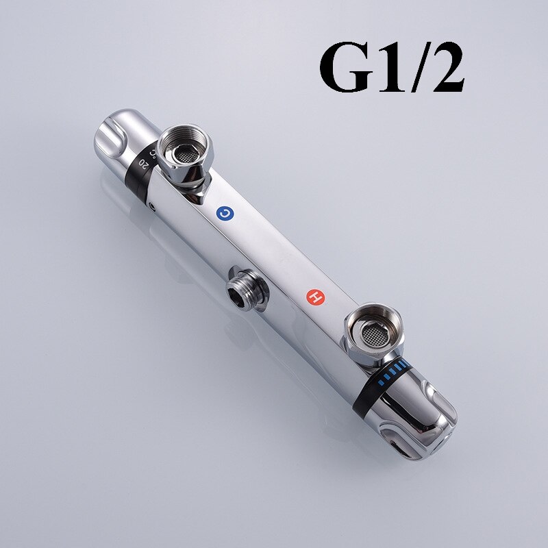 Bathroom Shower Water Thermostatic Control Valve Mixer Faucet Wall Mounted for Solar Water Heater Valve Parts Ceramic Cartridge: B1