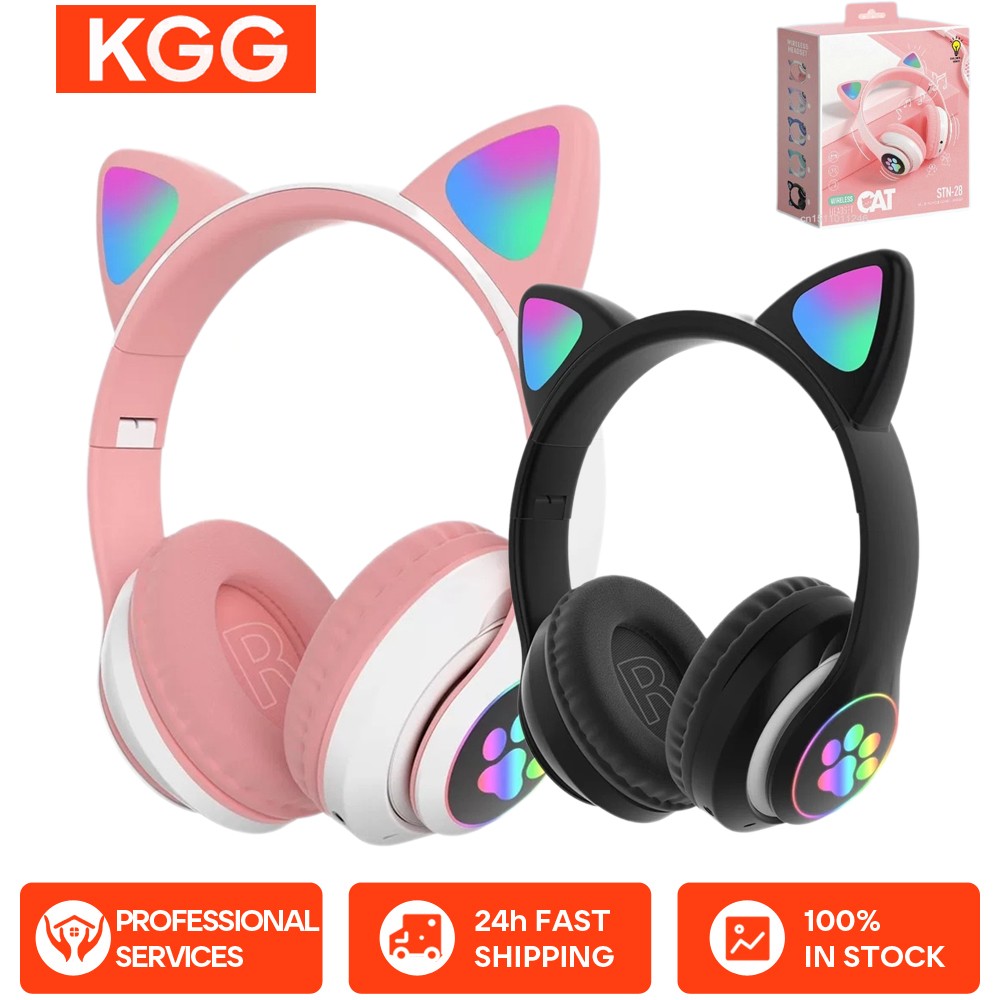 Bluetooth-headset Flitslicht Draadloze hoofdtelefoon Kinderoortelefoon Leuke hoofdtelefoon Muziekspel Oortjes Sportmuziek Headset