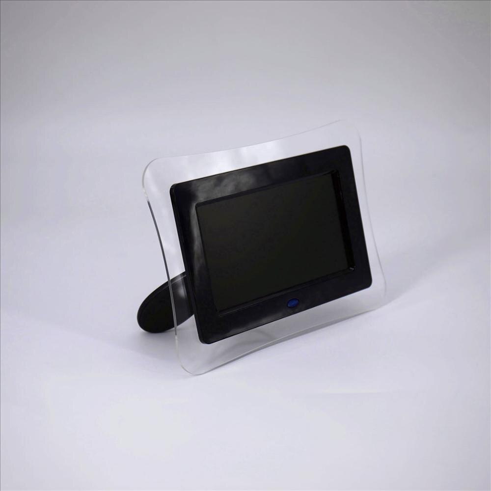 7 "LED Beliebte ansicht rahmen Digitale Foto Rahmen Multi-funktion Spieler unterstützung Spielen Video ewig kalender Werbung maschine: Schwarz Farbe / EU-Stecker