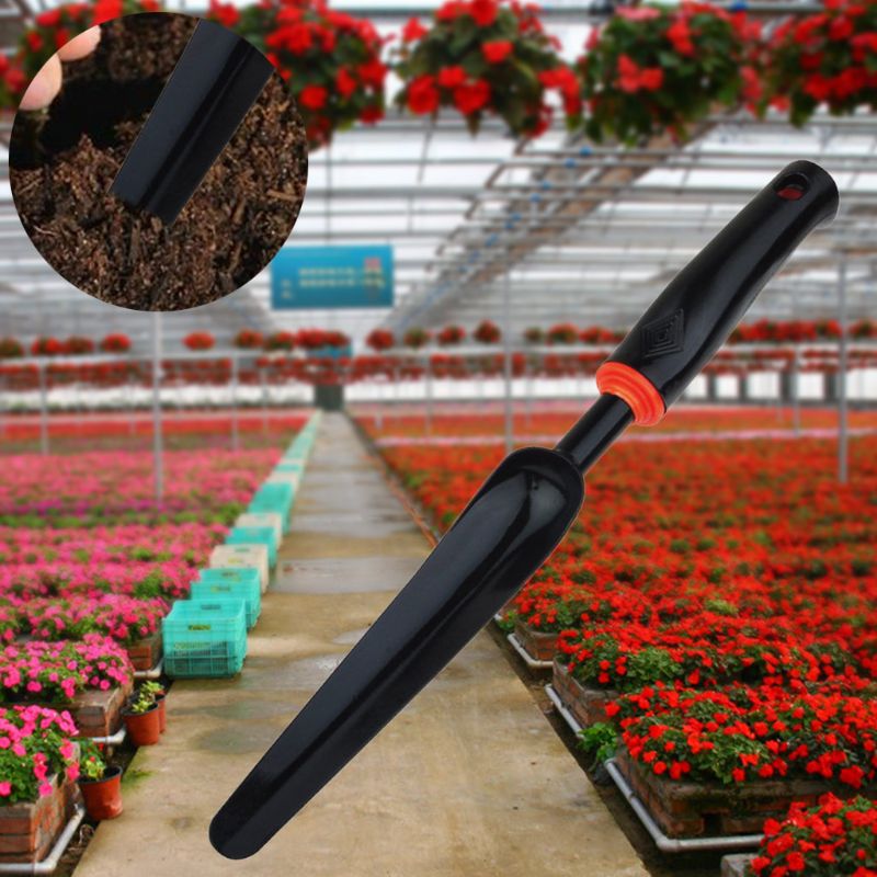 Portable jardin pointu désherbeur pelle pelle polyvalent dur en acier au carbone poignée en plastique creuser truelle bonsaï maison