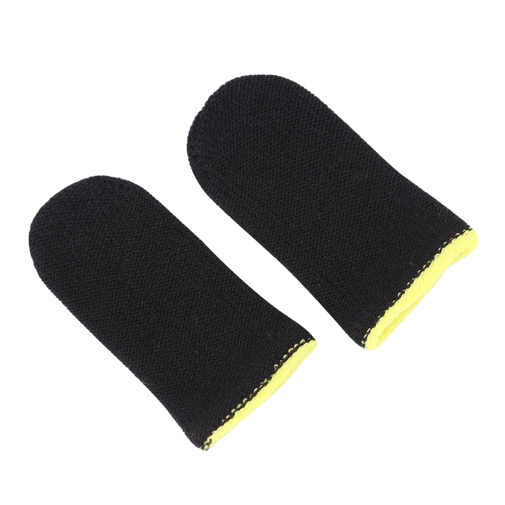 2/1pairs Breathable Game Controller Finger Cover Proof Non-Scratch Sensitive Tablet Screen Touch Gloves Thumb Sleeves for PUBG