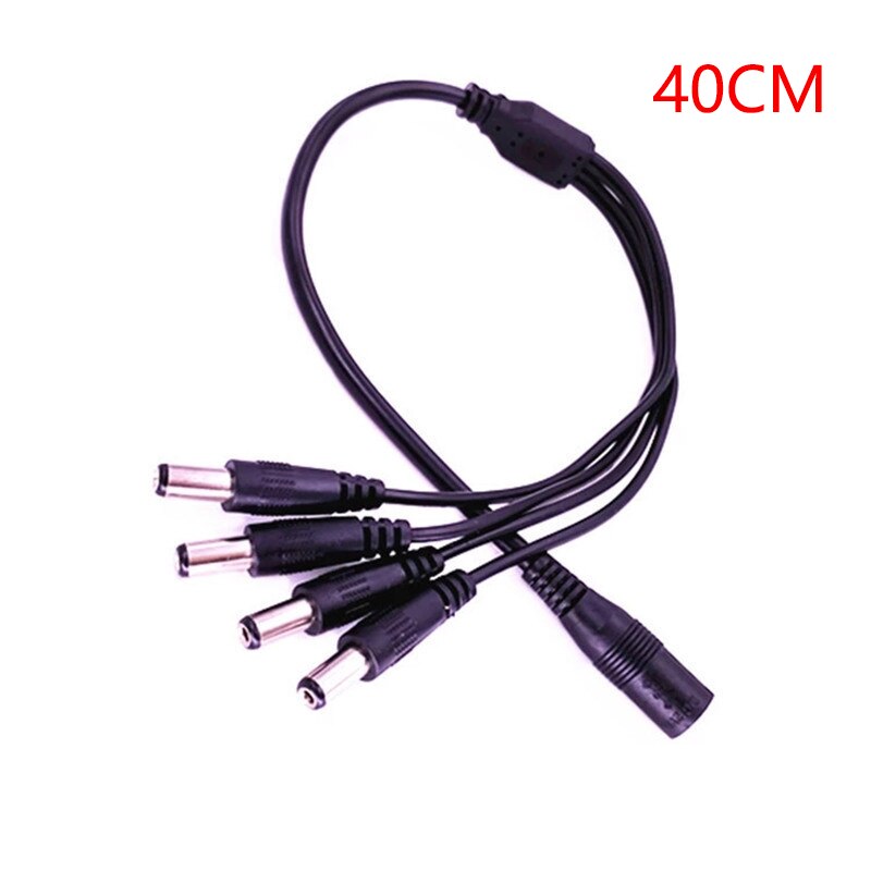 Dc 1 to 2/3/4/5/8 power split splitter kabel 2.1*5.5mm for cctv kamera sikkerhet dvr tilbehør led lys stripe