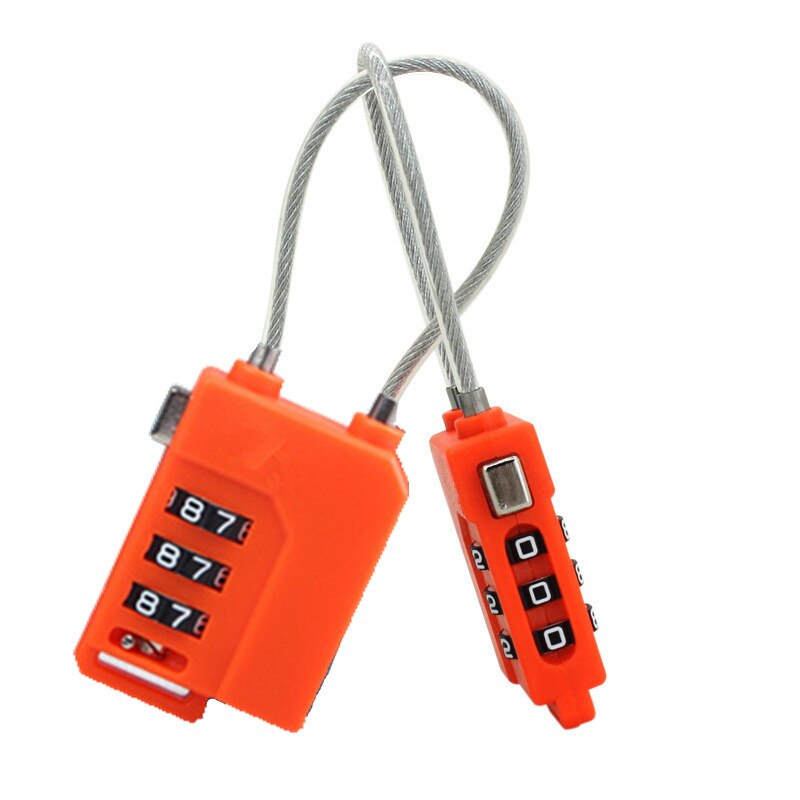 Mini 3 Dial Digit Number Code Resettable Security Password Combination Security Travel Safe Lock For Padlock Luggage Lock Of Gym: 2PCS4