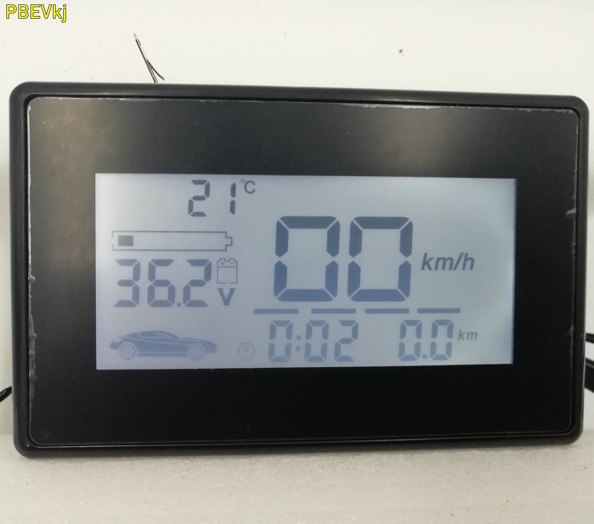 speedometer LCD display 36v48v60v72v84v+speed/battery level indicator+turning signal+voltmeter for lithium/lead acid battery