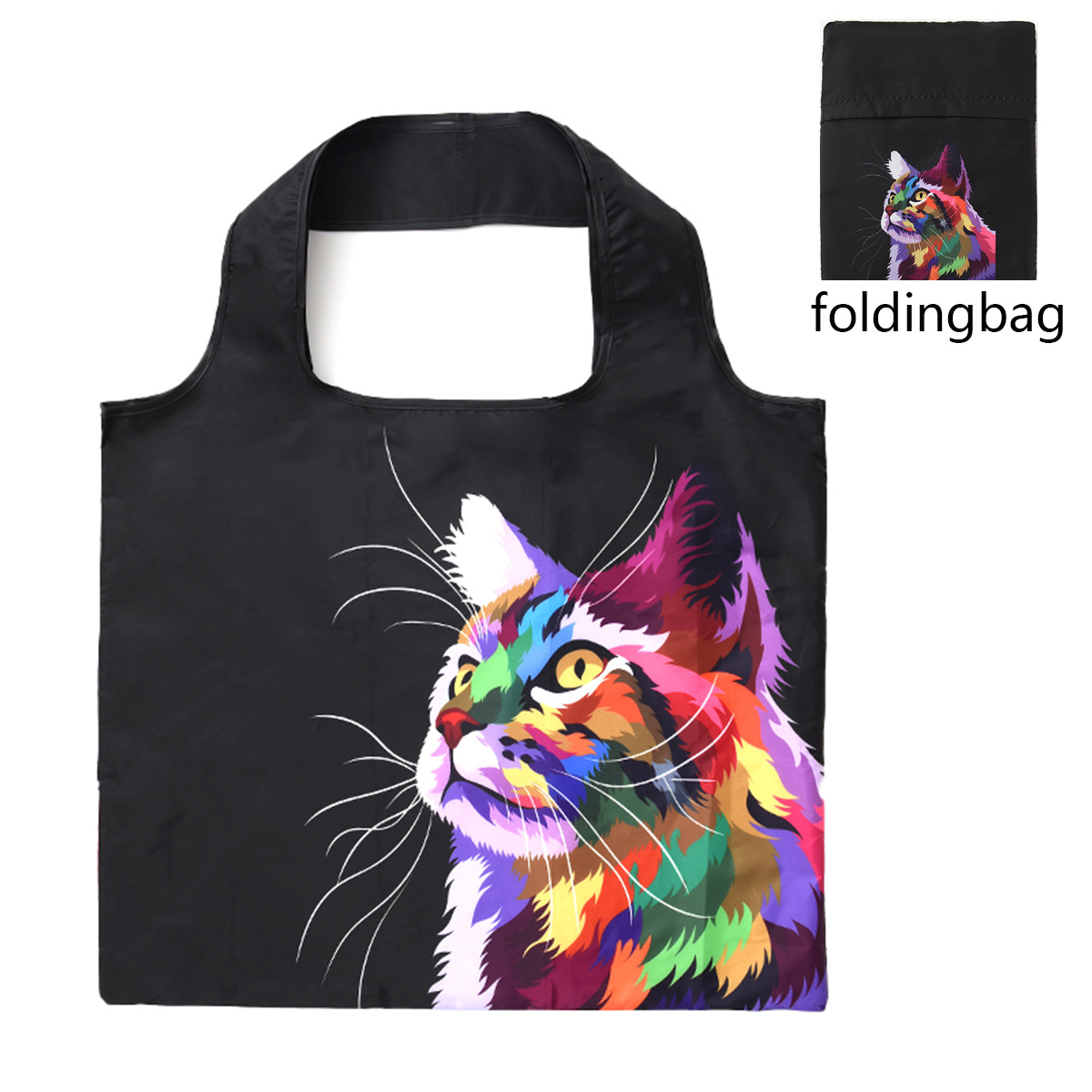 Van Gogh Hand Painted Oil Painting Shopping Bag Famous Painting Pattern Storage Bag Portable Foldable Travel Bag One Shoulder: CAMOUFLAGE