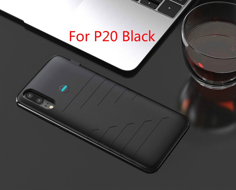 NENG – coque de téléphone portable avec batterie 6800 mAh, étui de chargeur pour huawei P20 Pro: For P20 Black