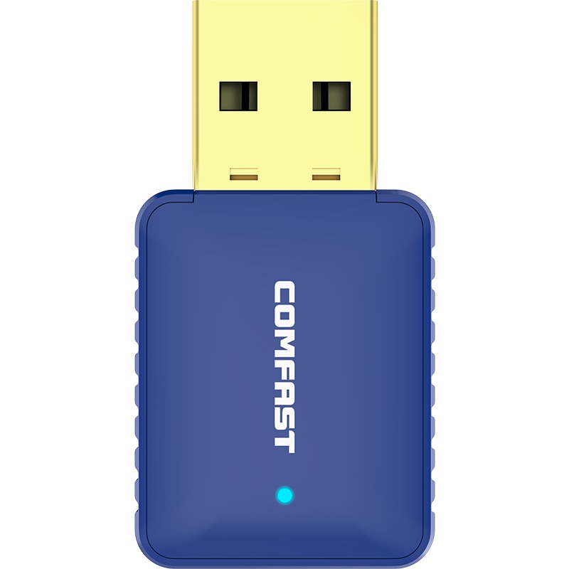 Adaptador USB Bluetooth de doble banda, Dongle inalámbrico de 650M, tarjeta LAN de red WiFi + adaptador Bluetooth V4.2 para ordenador portátil y de escritorio