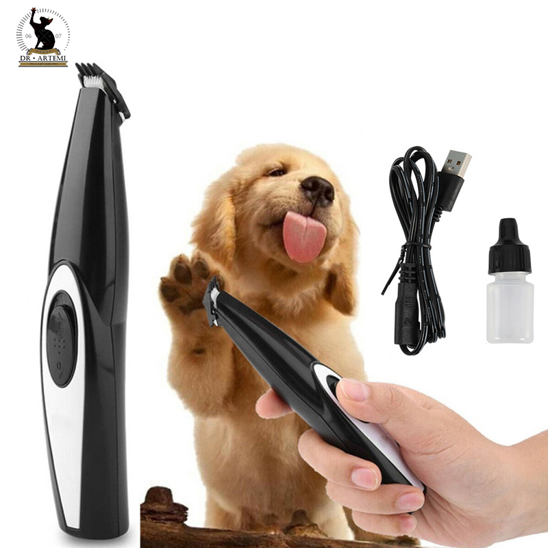 USB wiederaufladbare Tierhaarschneider Haarschneidemaschine Pflegeset Haustier Hunde Katzen Fuß Haarschneidemaschine Pflegewerkzeuge
