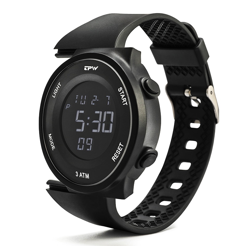 Mannen Sport Horloges Stopwatch Alarm Chrono Digitaal Horloge Elektronische Hand Horloge voor Man Waterdichte Siliconen Band Unisex