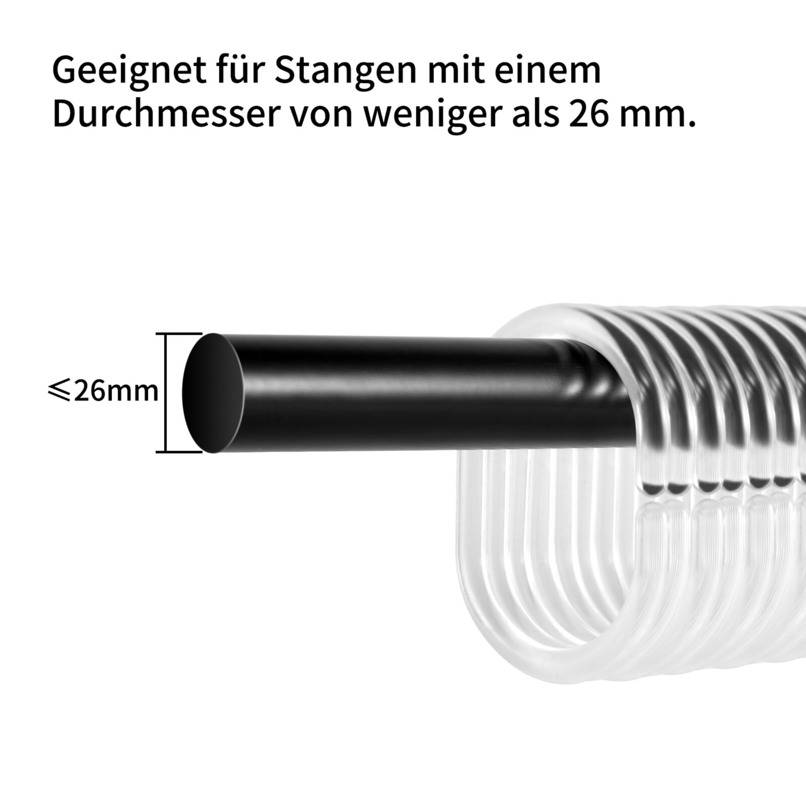 12pcs/Set Transparent Plastic C Shape Bath Drape Shower Ring Loop Bendable Bathroom Curtain Hooks shower curtain accessories