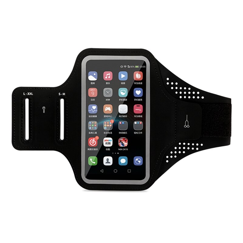 Arm Halfter lauf Tasche Sport Fitness Ausrügestochen Arm Männer Frauen Arm Ärmel Arm Mit Handgelenk Tasche praktisch Tasche: A