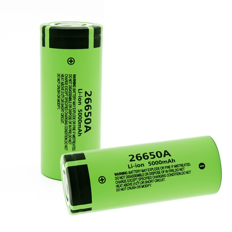 Original 26650 battery 5000mAh 3.7V 50A lithium ion rechargeable battery for 26650A LED flashlight+charger
