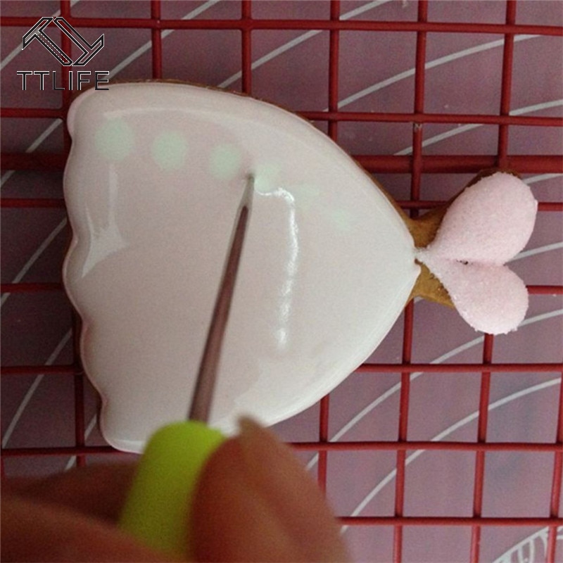 Ttlife Kraspen Naald Modelling Tool Icing Sugarcraft Cake Decorating Gereedschap Fondant Siroop 1 Stuk 12.5Cm
