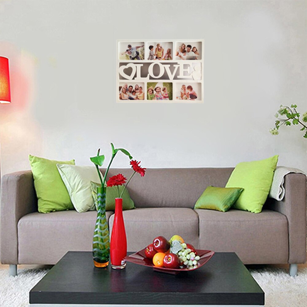 Collage Picture Frame Love Photo Frame Displays Six 6 inch Pictures