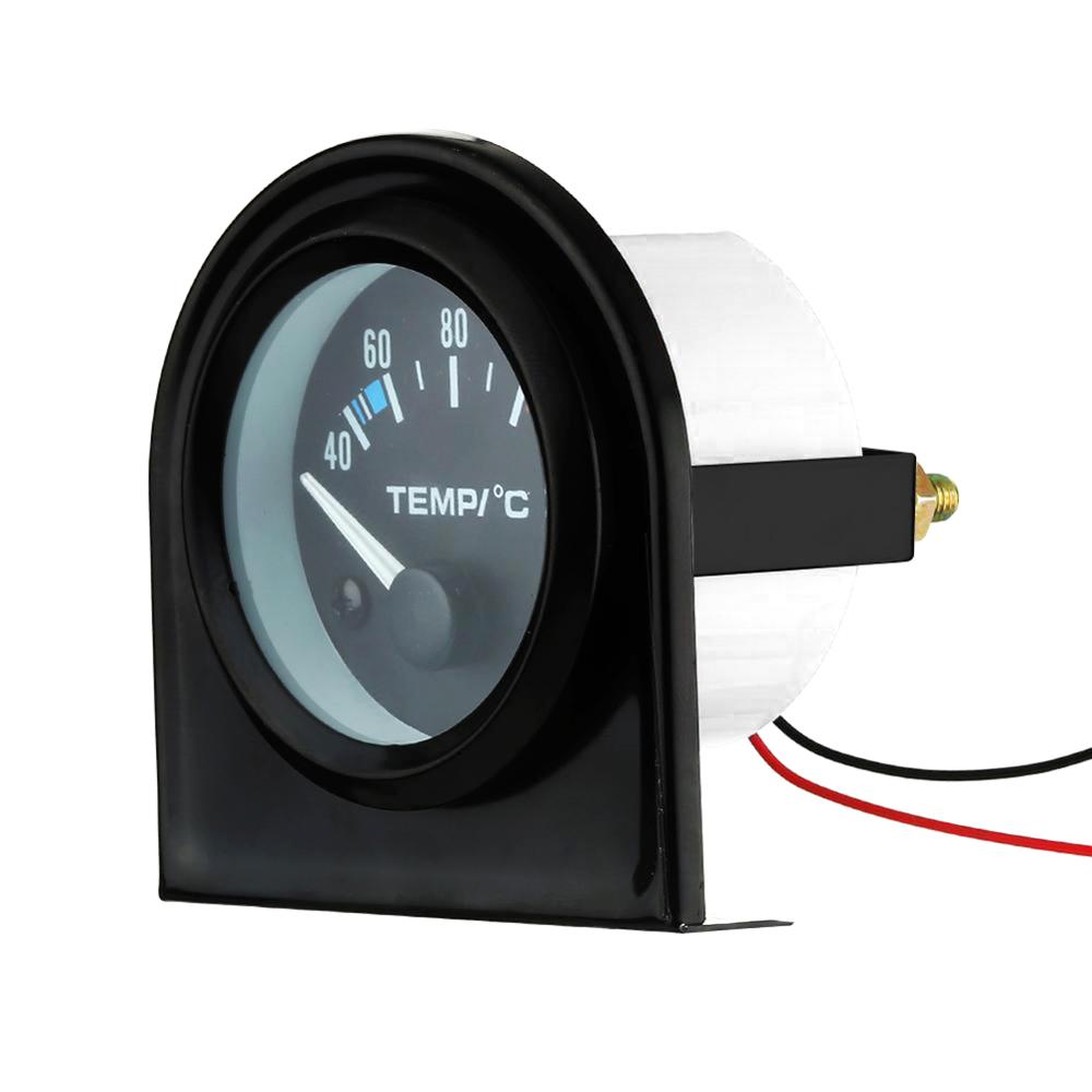 2" 52mm Car Motorcycle Pointer Celsius White Light Water Temp Gauge Modified Car Temperature Sensor Auto Temperatura