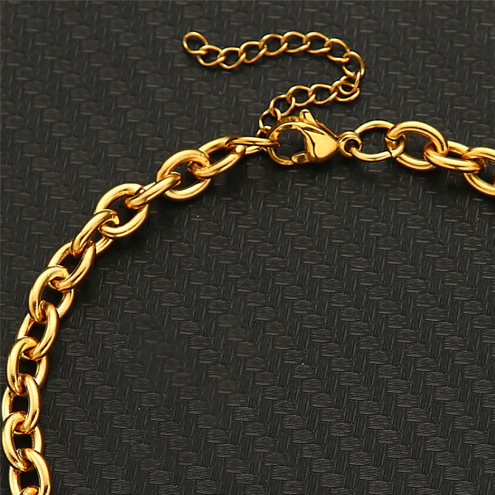 Rostfritt stål hänglås berlocker fotlänkar sandaler fot smycken benlås hänge ankelfot fotlänk armband för kvinnor benkedja