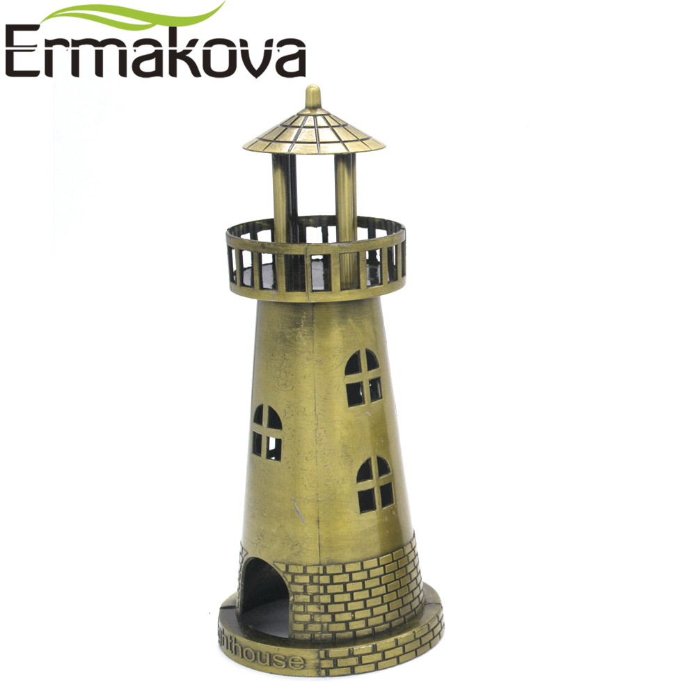 ERMAKOVA estatuilla de arquitectura de Metal, estatua de recuerdo de edificio de monumentos de fama mundial, decoración de escritorio para el hogar y la Oficina, de Navidad