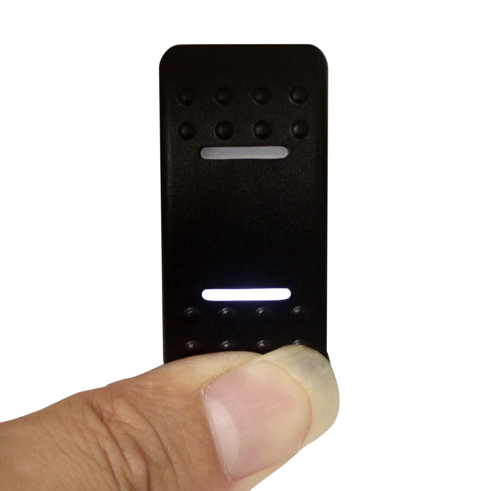 White Led 7 pin Momentary ON/OFF/ Momentary ON Rocker Switch DPDT for NARVA ARB Carling style Replacement Marine Grade 12V 24V