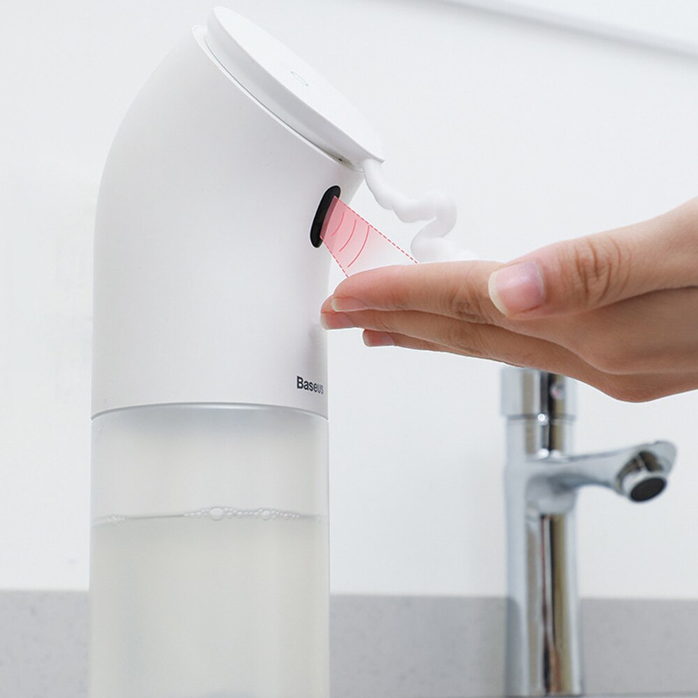 1Pcs Intelligent Automatic Liquid Soap Dispenser Induction Foaming Hand Washing Device for Kitchen Bathroom (Without Liquid)