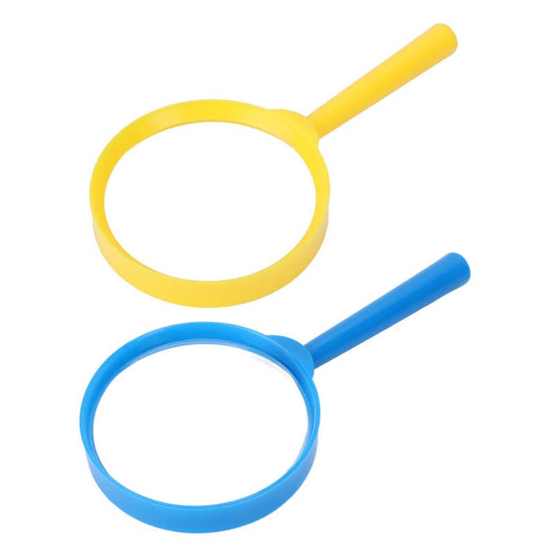 Handheld Magnifier Magnifying Glass Ergonomic Shape for Students for Reading Morning Papers