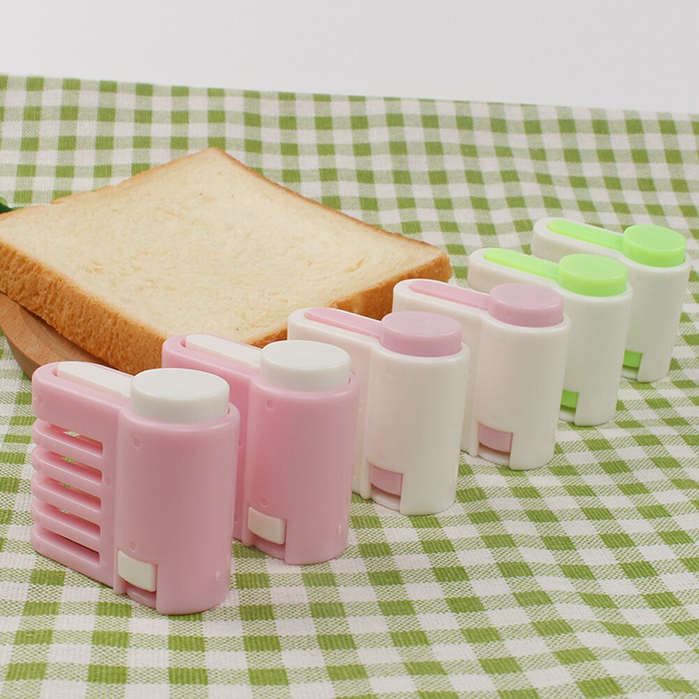 2Pcs/Set Bread Slicer Kit 5-Height Toast Cutter Serrated Blade Handle for Homemade Bread (Blade Not Included)